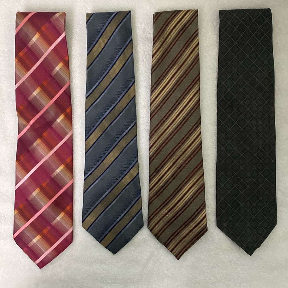 Kenneth Cole NY Silk Tie Bundle (one NWT)